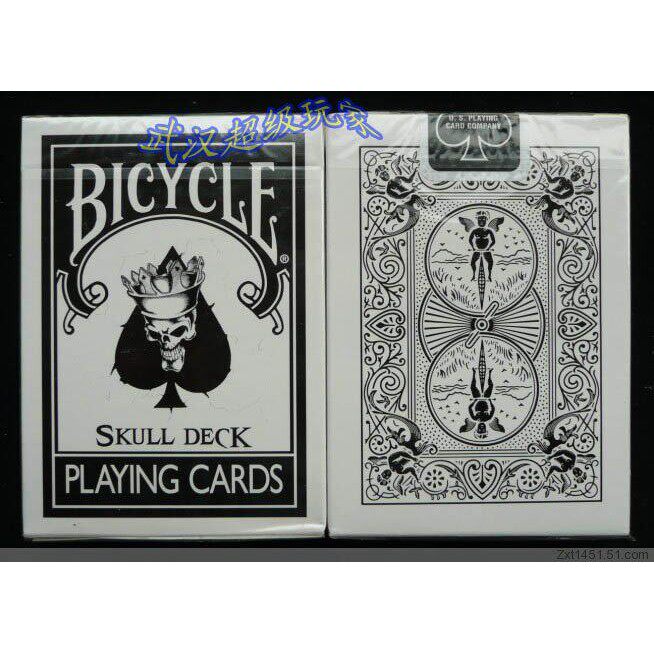 白骷髅单车扑克牌 MagicMakers Skull Deck
