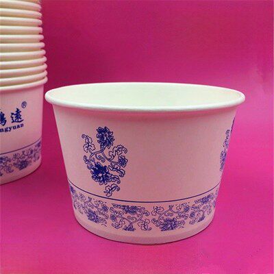 500/600/580/680/850/960/1100 ml 一次性碗纸碗打包桶快餐盒包邮