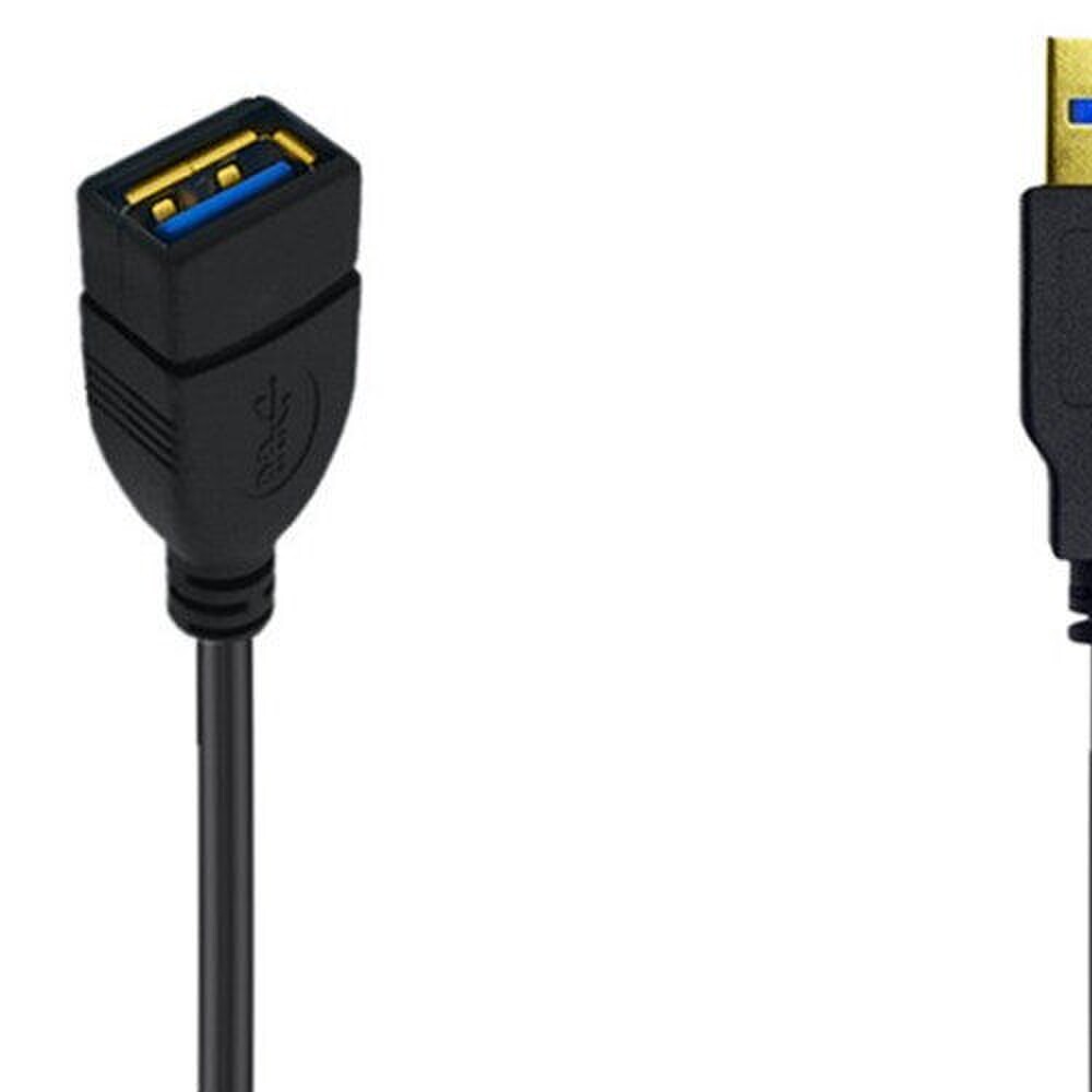 镀金usb3.0公母延长线5V2A随身硬碟电脑高速5G充电数据弹簧伸缩线