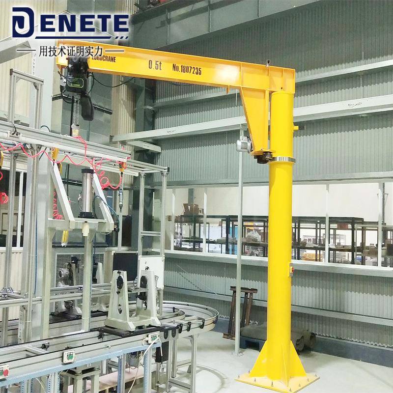 厂家2吨气动立柱式旋臂起重机半径米4米气动葫芦悬臂吊