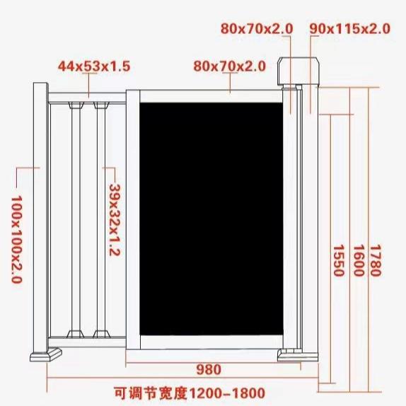 南京铝艺花园门庭院别墅小门栅栏门铝合金小区门院子单开侧门小门