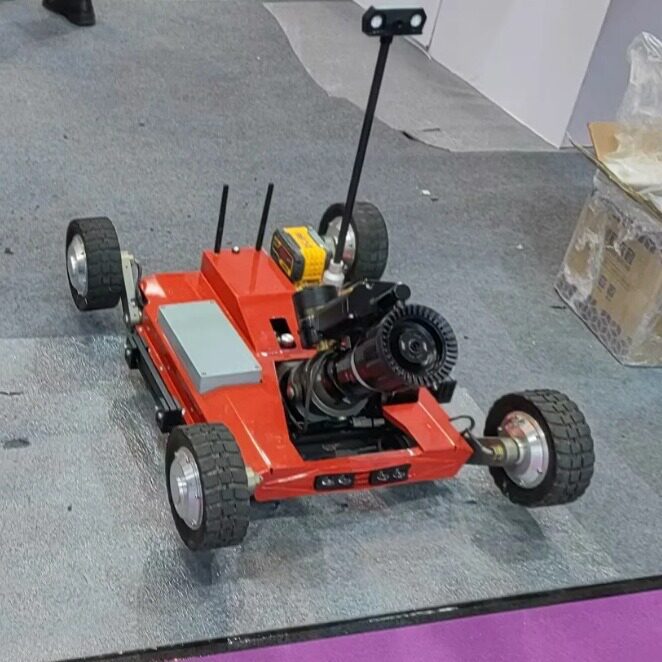 消防灭火机器人小型履带式排烟水雾消防灭火机器人运输车