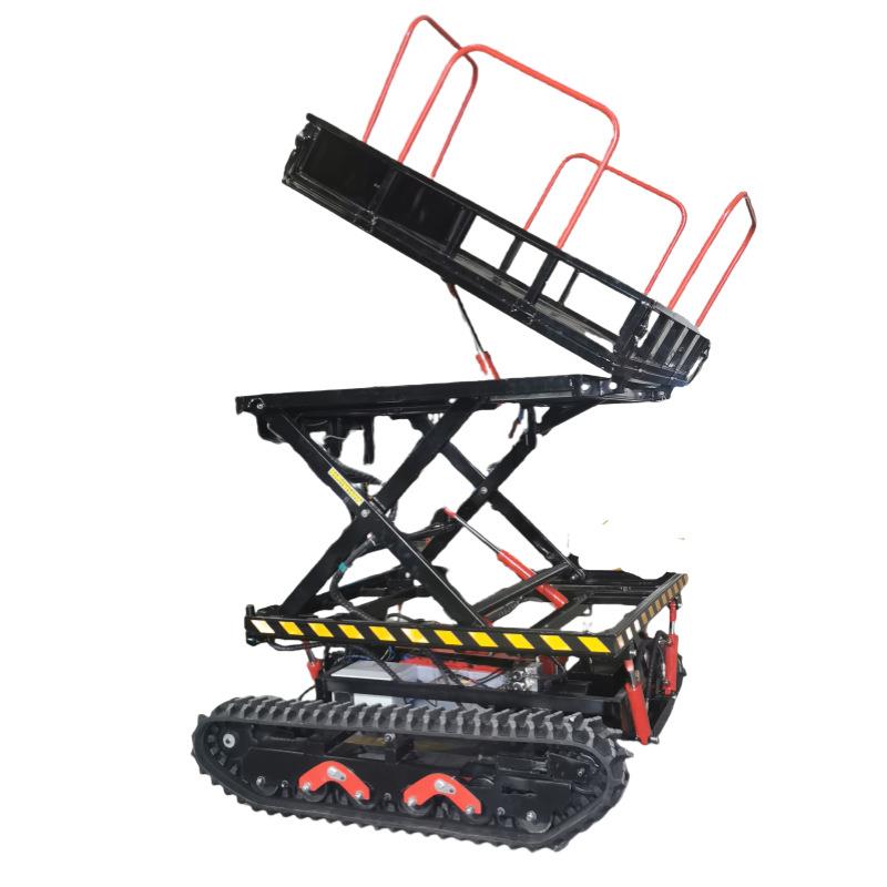 全自动履带高空作业车电动液压升降平台厂家移动履带式升降机