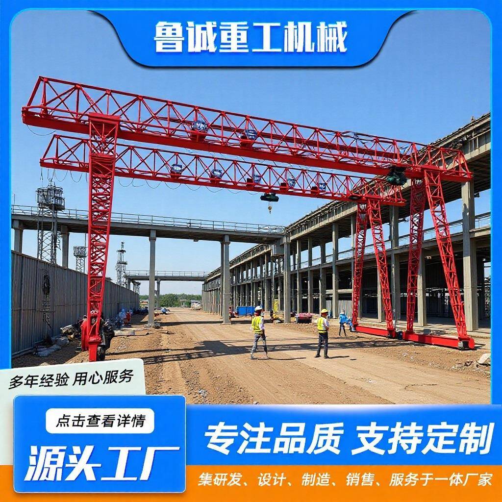 室外花架式龙门吊10吨门式起重机工业大型起重设备地轨运行龙门吊