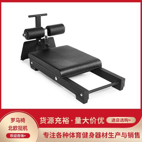 北欧挺罗马椅多功能后背腹肌训练仰卧起坐山羊挺训练商用健身器材