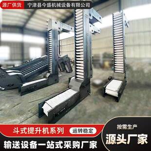 Z型斗式提升机大米颗粒物料垂直给料机耐高温不锈钢斗式提升机