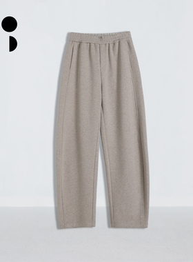 WZWJ/未知未觉时尚复古微弹休闲弯刀裤宽松运动卫裤女W542K19674