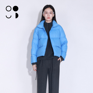 WZWJ/未知未觉短款立领通勤宽松轻薄鸭绒面包羽绒服女W542Y16319