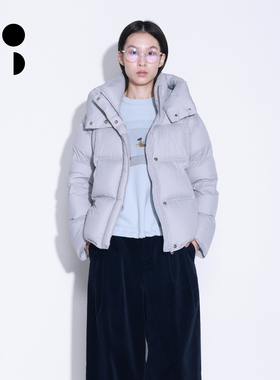 WZWJ/未知未觉短款宽松长袖加厚白鸭绒围脖领羽绒服女W543Y16547