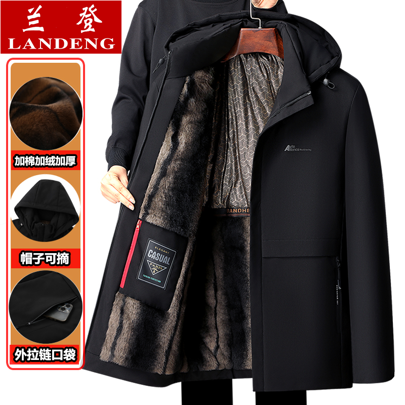 冬季中老年男士棉衣加厚保暖棉服