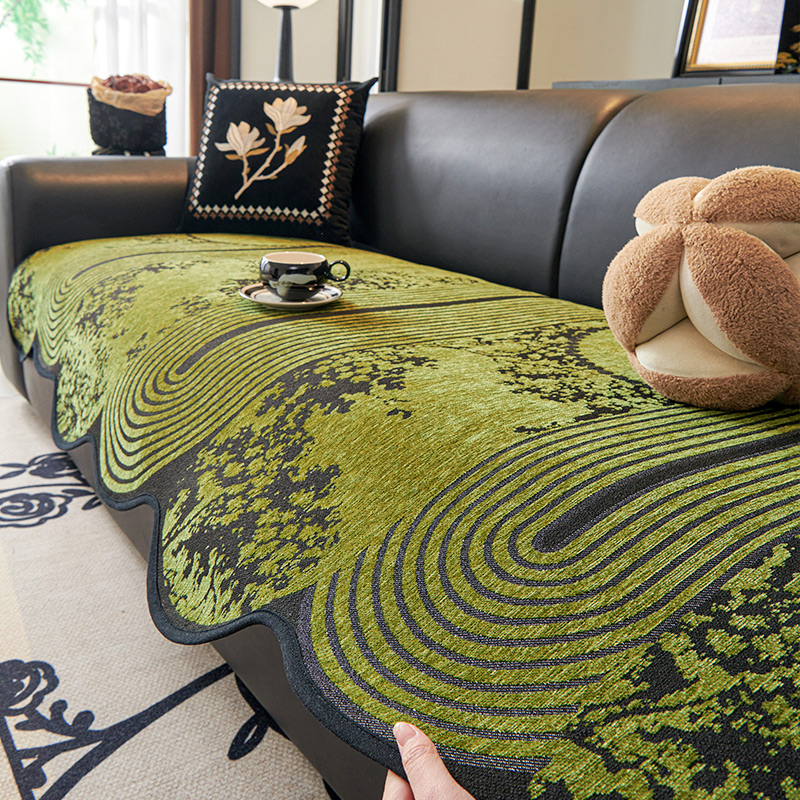 秋季美式复古沙发垫子四季通用2025新款卧室直排三人位盖布巾套罩