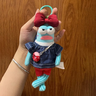 手作比奇堡的居民娃衣服打工鱼穿搭丑鱼娃衣背带裤换装着替套装