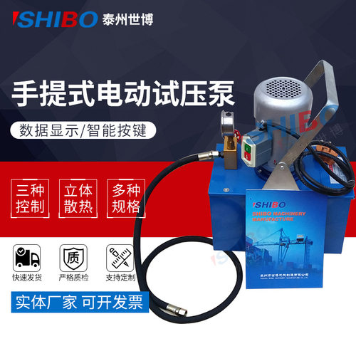 世博厂家供应手提式电动试压泵 3DSB-2.5A 手提式电动试压泵