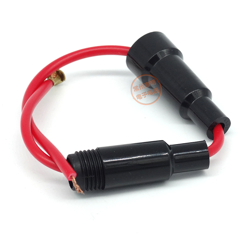 6*30保险管带线管座 保险丝座6*30卡式保险丝座 保险丝盒引线套管