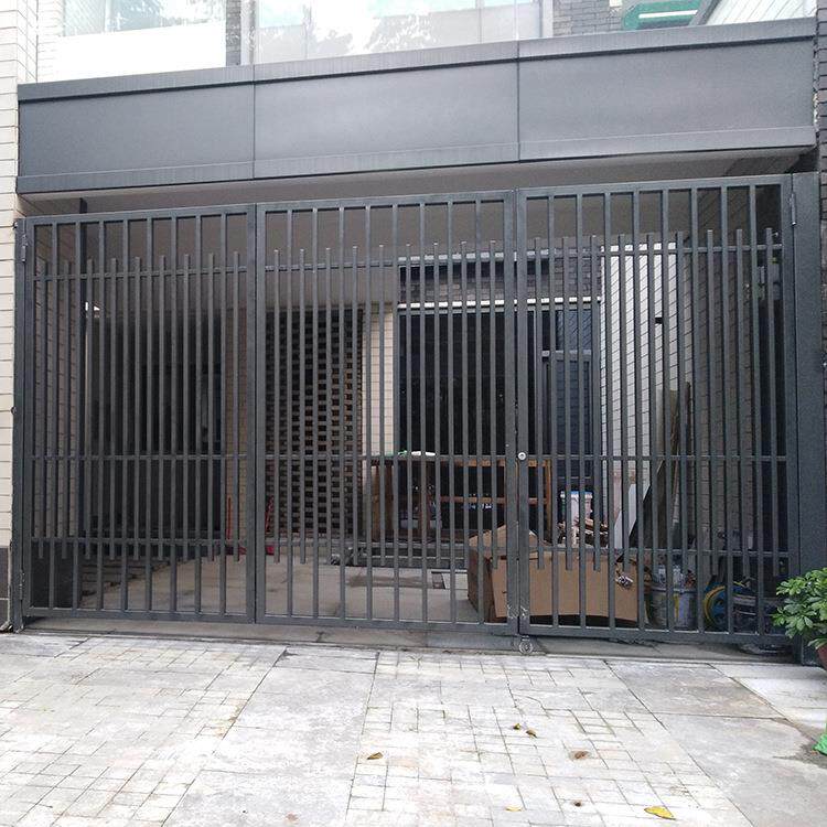 厂家定做小区铁艺大门北欧花园铁艺折叠门酒吧欧式豪华大门