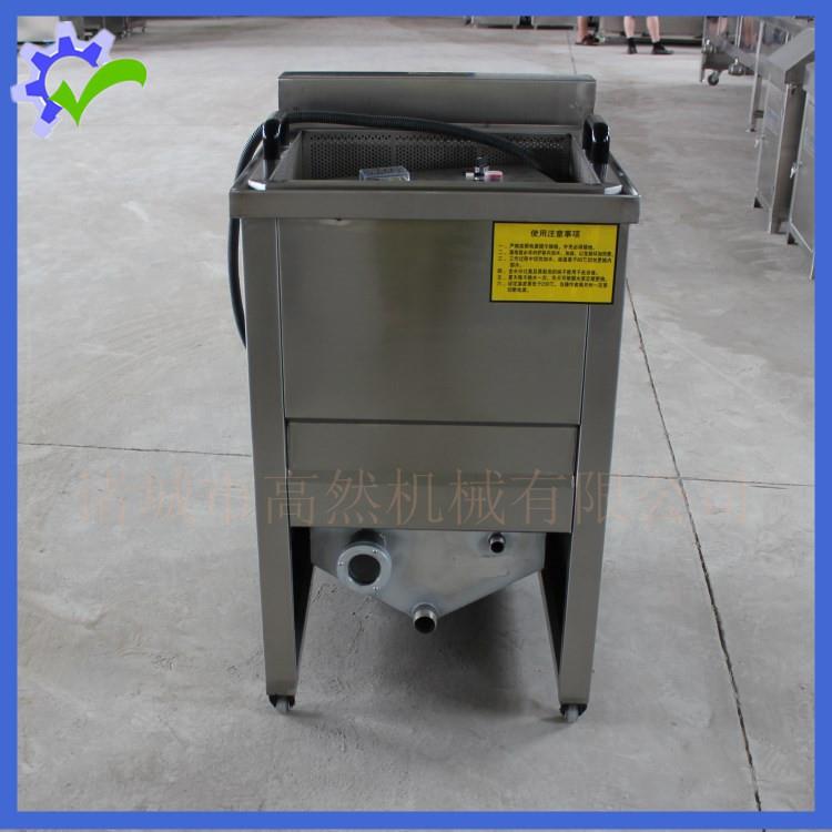 诸城机械出口油水混合油炸机50手动炸油条机器自动过滤残渣