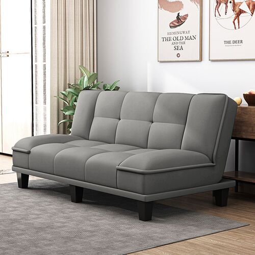科技布沙发小户型客厅单人公寓小沙发双人出租房简易沙发床布艺