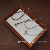 项链绳男女通用款 洪菁手作 1.5mm皮蜡绳毛衣链玉石黄金吊坠绳长款