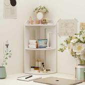 转角置物架书桌角落收纳柜墙边拐角三角形小架子办公室桌面储物盒