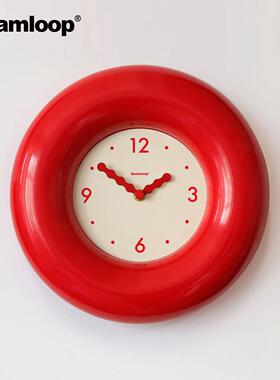 啵乔botro钟表挂钟客厅2025新款中古艺术贝果覆古挂钟时钟挂墙