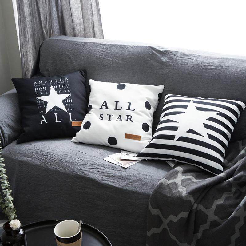 北欧纯棉加厚ins抱枕套纯棉家用客厅沙发靠垫靠枕 小清新简约