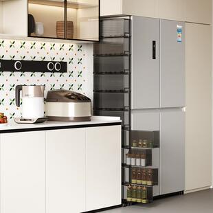 12CM宽厨房冰箱夹缝抽屉式收纳柜15缝隙超窄柜浴室边缝置物架带轮