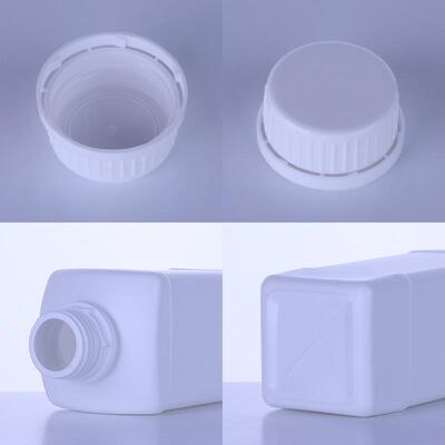 L氟化瓶1000ml加厚四方瓶农药1畜彩漂化工瓶NOV药密封剂P粉E塑料