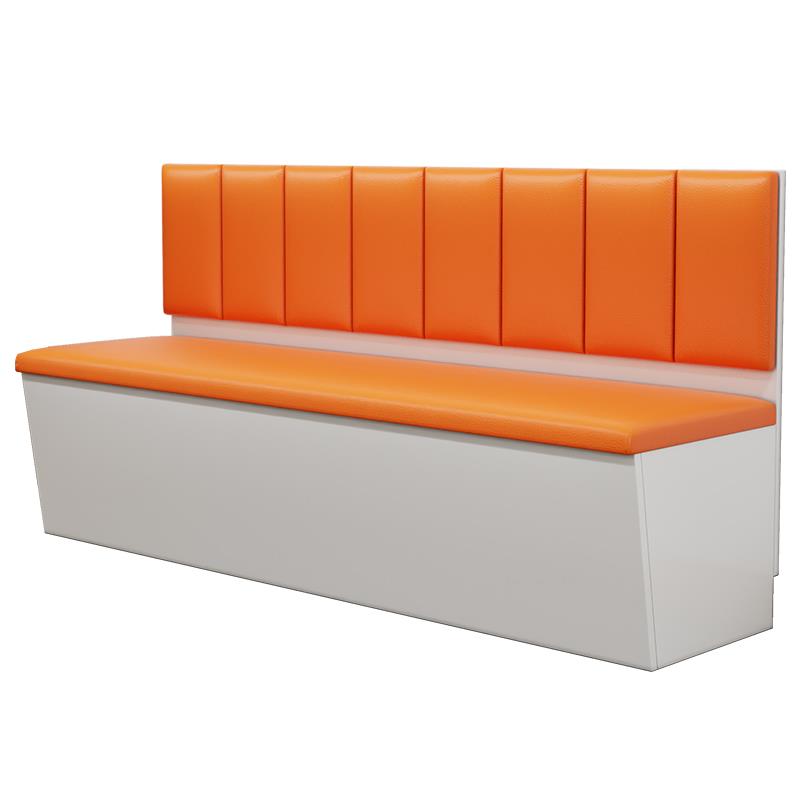 实木卡座餐饮店奶茶店餐厅阳台家用储物靠墙软包沙发卡座柜定制