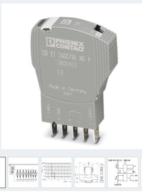 CB E1 24DC/6A NC P - 电子设备断路器 2800919