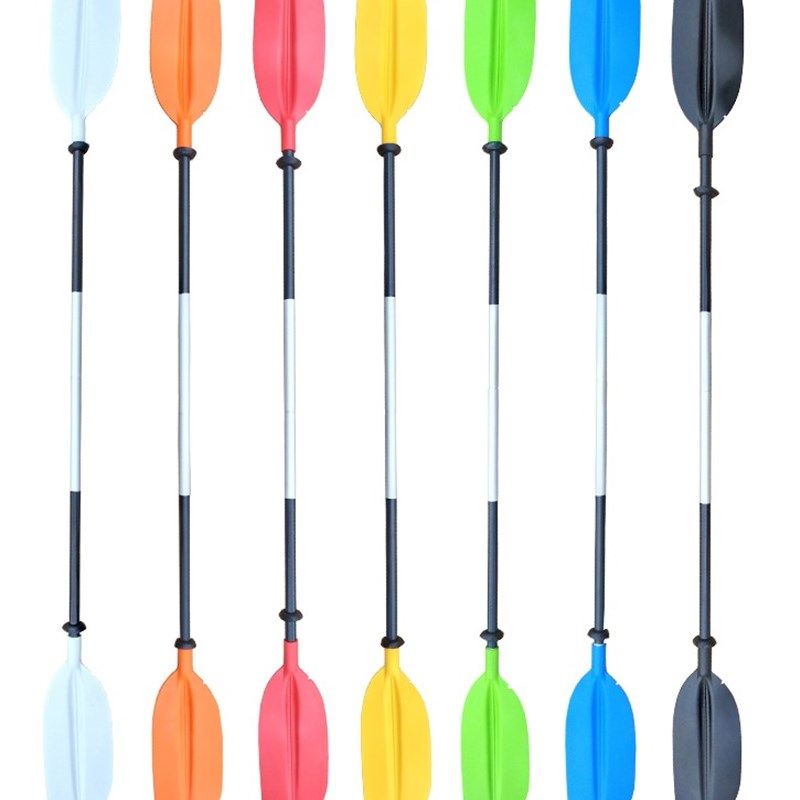 专业俱乐部皮划艇桨双头桨塑料船桨可拆分单节双头桨加厚铝合金桨