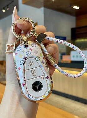 奔驰车钥匙套高档保护e300l壳c260l a200le级c200l潮款高档钥匙套