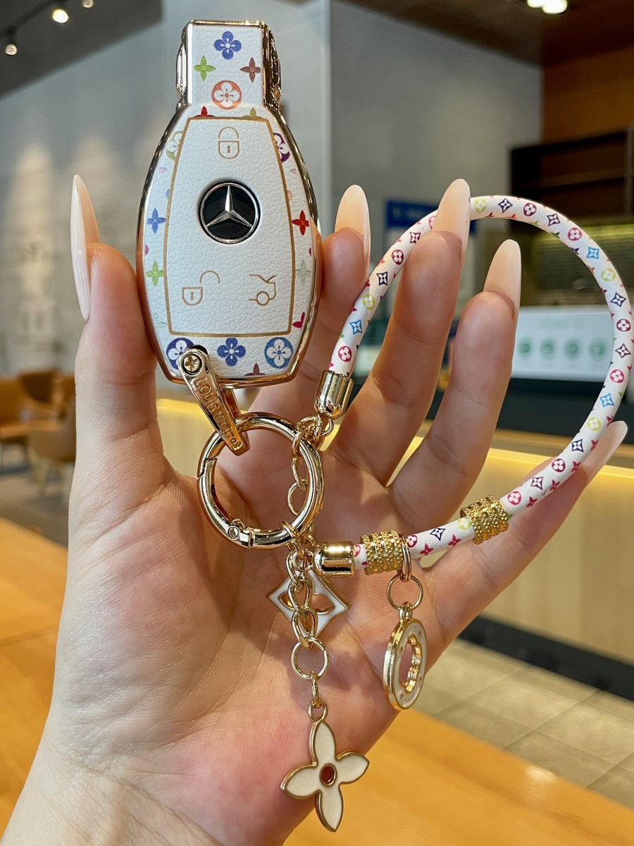 Mercedes-Benz Key Fob Cover for E300L GLC GLE GLA Models - Taobao product photo 2