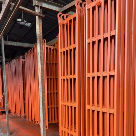 广东脚手架厂红漆踏板脚手架配件钢跳板加厚浸漆镀锌踏板