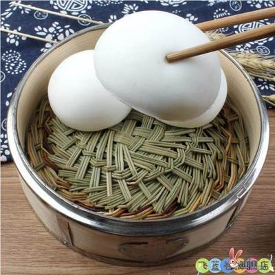 蒸包子松针垫草垫圆形手工编织蒸笼垫馒头小笼包垫子笼屉垫