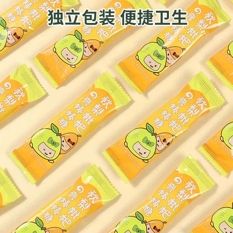 配料巨干净!正宗秋梨膏棒棒糖