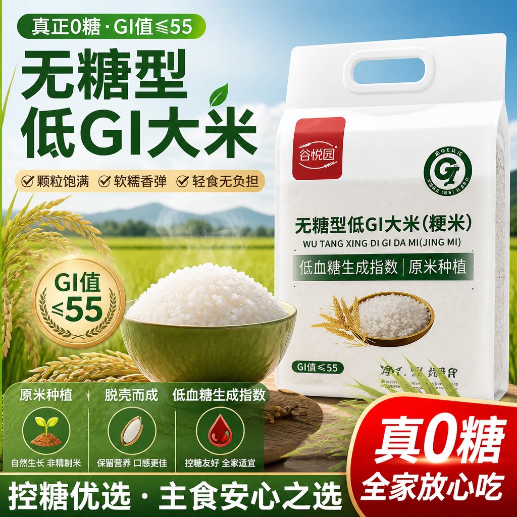 糖尿人专用主食!低GI大米粳米