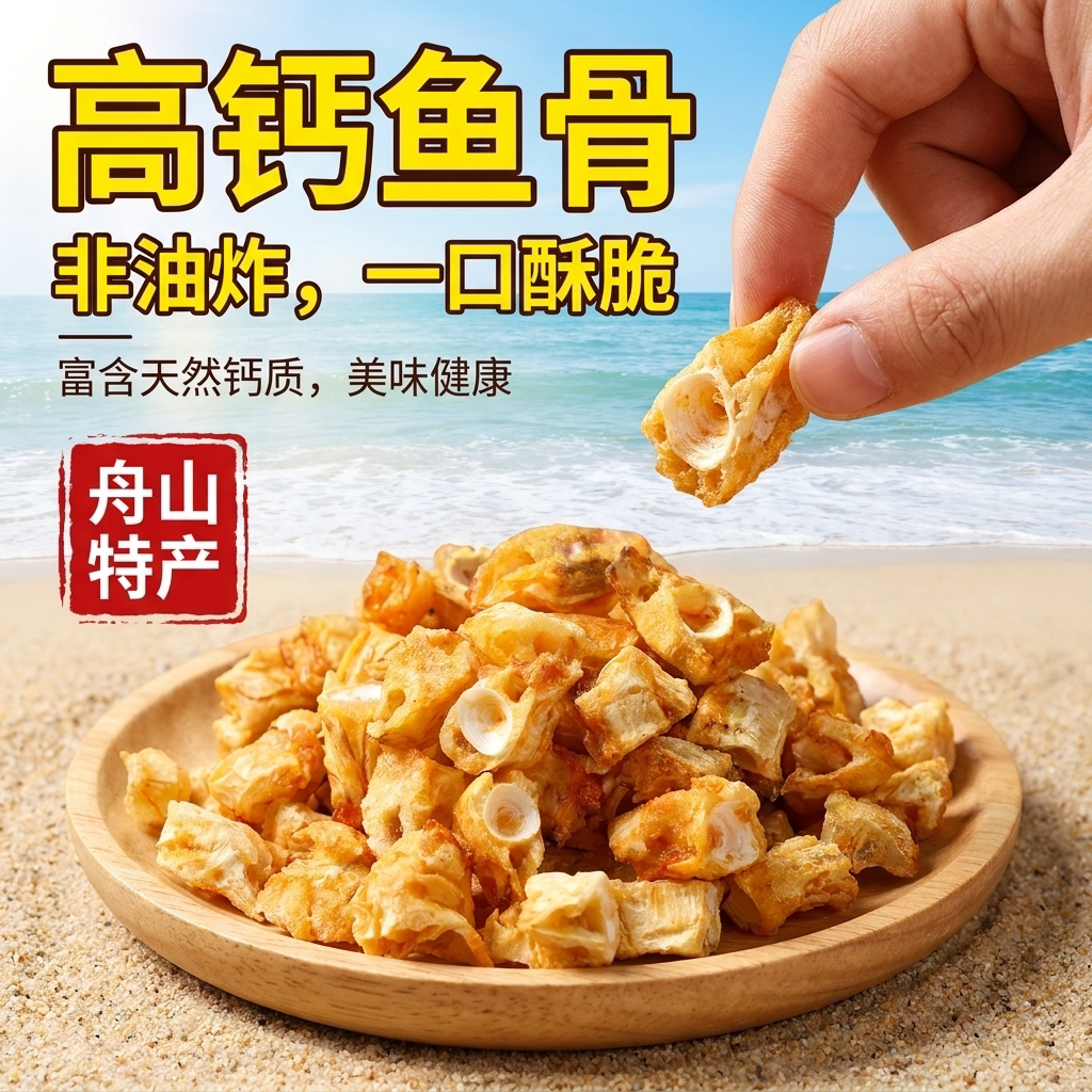 高蛋白儿童零食！正宗舟山鱼骨酥
