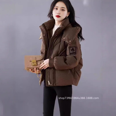 短款羽绒棉服女冬2025新款小个子时尚洋气时尚加厚保暖美拉德外套