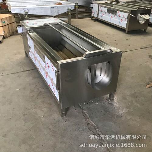 葛根去皮清洗机商用根茎类蔬菜毛辊清洗机芋头土豆清洗设备