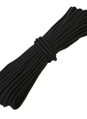 黑色编织绳尼龙绳耐磨拉绳黑色绳子全黑耐用货车户外大棚栓牛捆绑