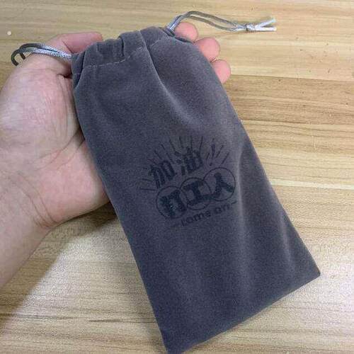 通用手机袋保护袋布袋加厚绒布袋大号行动电源移动充收纳袋防尘袋