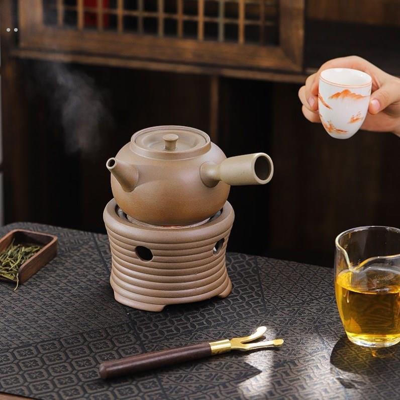 围炉煮茶瓦罐围炉煮茶电热丝明火炉煮茶围炉煮茶碳电两用家用粗陶