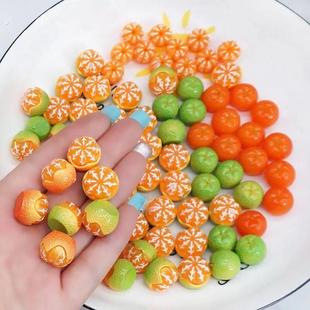 迷你小玩具仿真立体微缩小橘子手工发夹手机壳迷你配件摆件