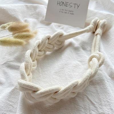 窗帘绑带法式高档磁吸收拢夹白纱帘手工编织奶油风客厅简约扎束带