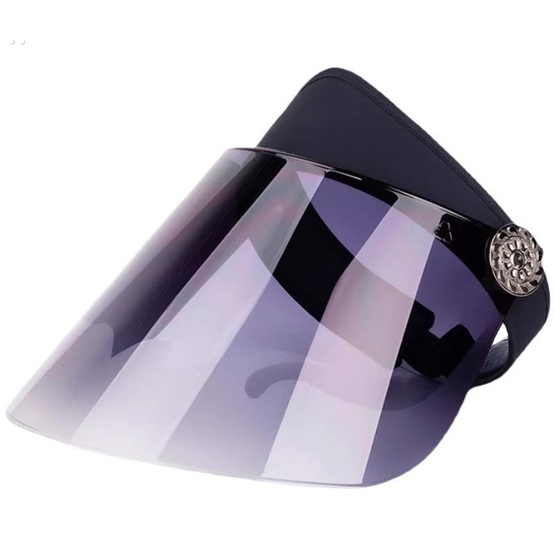 电焊帽子面罩春夏天防风户外太阳帽女遮脸防晒遮阳帽男电动车骑车