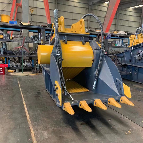 1厂家直供鄂式挖掘机 破碎斗混挖机  多规格碎石斗建筑破碎机