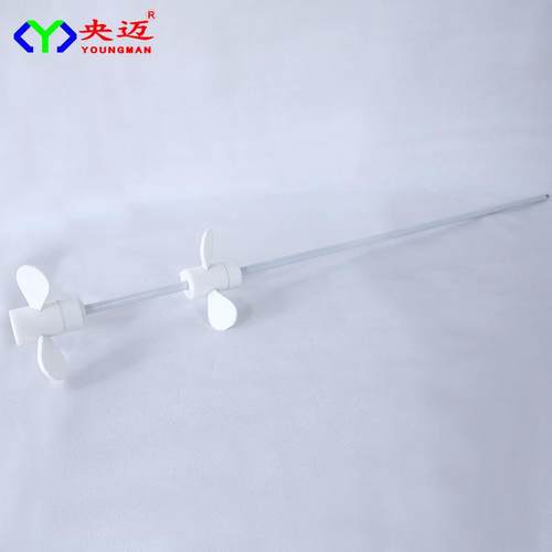 月牙型一字型十字型浆型板式搅拌桨高温PTFE搅拌棒四氟搅拌桨