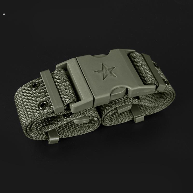 军训腰带尼龙帆布编织裤带战术户外腰带男女学生军训腰带