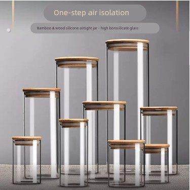 羽绒样品展示瓶装饰透明玻璃茶叶咖啡豆收纳储物密封装羽绒的罐子