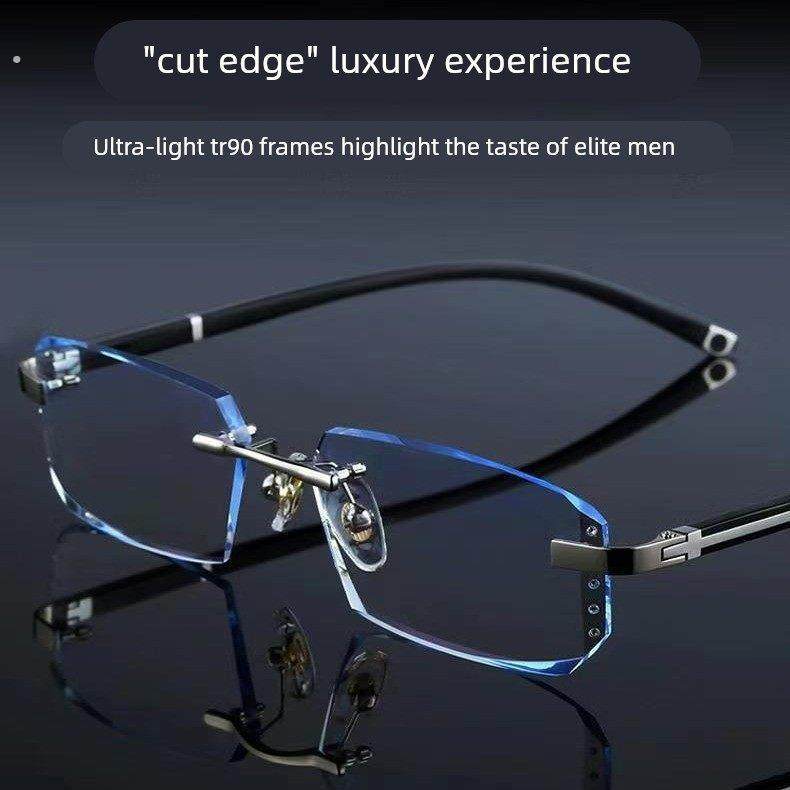 防蓝光辐射眼镜男上班电脑护目看手机钻石切边平光镜无框近视眼镜,ZIPPO/瑞士军刀/眼镜,老花镜,淘宝优惠券,粉丝福利购,淘宝优惠卷